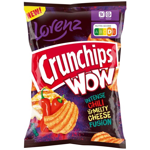 Lorenz Crunchips Intense Chili & Melty Cheese Fusion 110g
