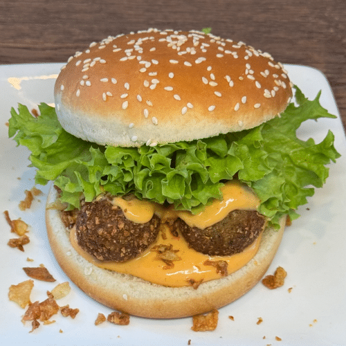 Falafel Burger, vegetarisch, vegan