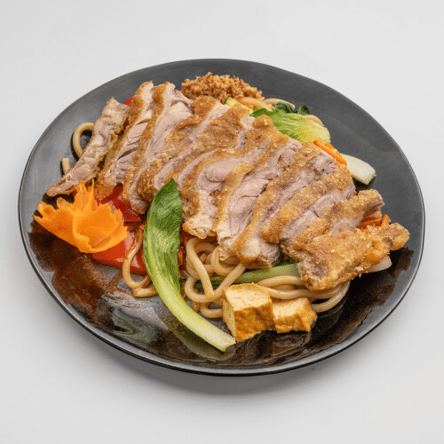 Gebratenen Udon Nudeln