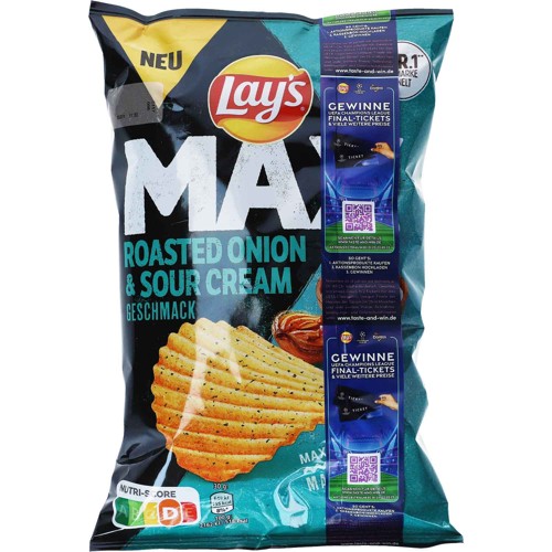 Lay's Max Roasted Onion & Sour Creme 110g