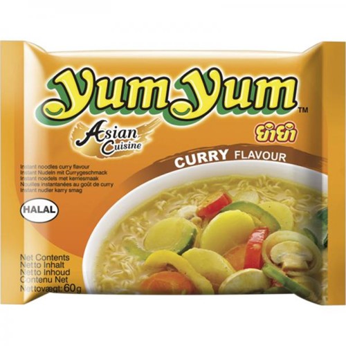 YumYum Instant Nudeln Mit Curry Geschmack 60g
