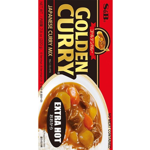 S&B Golden Curry Mix (Extra Hot) 220g
