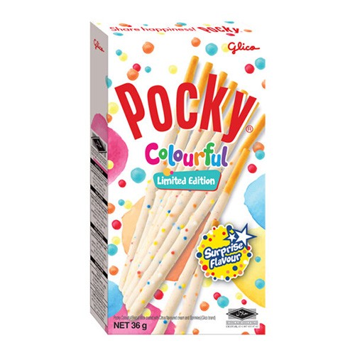Pocky Colourful Limited Edition mit Überraschugsgeschmack 36g