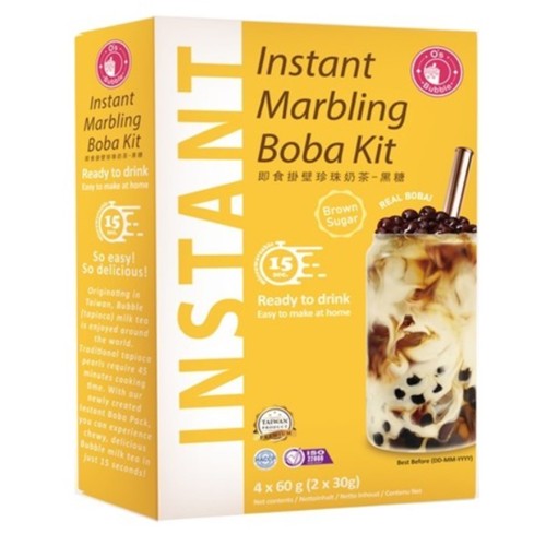 O's Bubble Instant Bubble Tea Milchgetränk Brauner Zucker 240g
