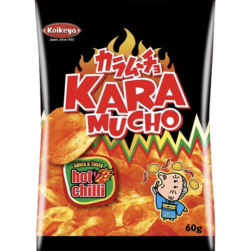 Koikeya Karamucho Kartoffelchips Scharfer Chili Geschmack 60g