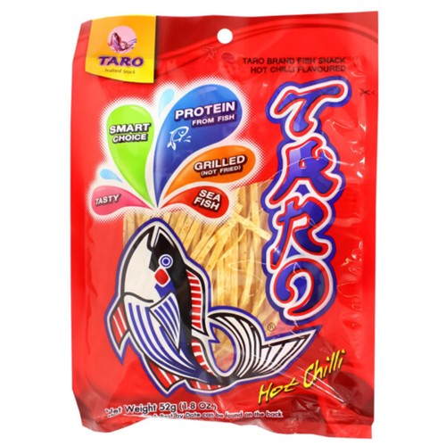 Taro Fisch Snack in Streifen mit Chili 52g
