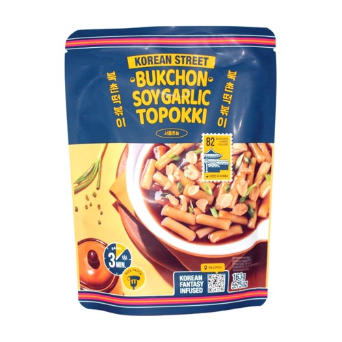Korean Street Toppoki Sojasauce und Knoblauch 163g