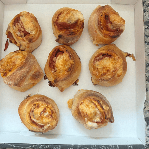 Gefülltes Pizzabrötchen 8 Stück Mit Champignons