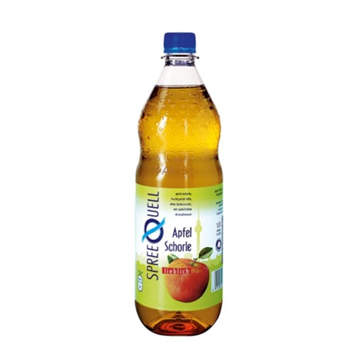 Spreequell Apfelschorle 1.0l (MEHRWEG)