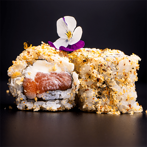 Crunchy Lachs Frischkäse Roll