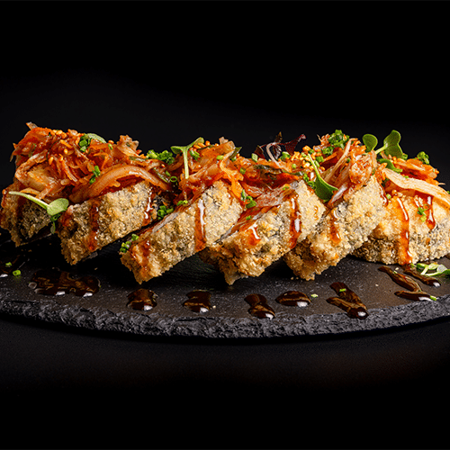 Crispy Tuna Tatar Kimchi Roll