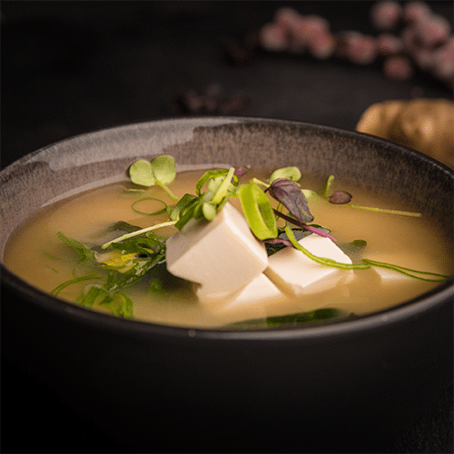 Lachs Miso Suppe