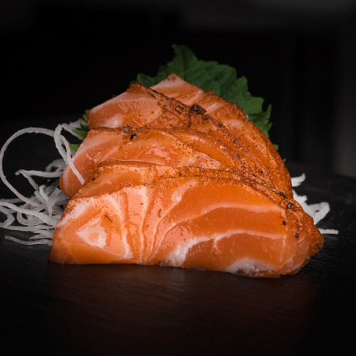 Premium Färöer Lachs Tataki (7 Stück)
