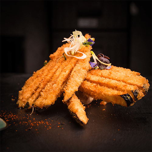 Panko Aubergine (2 Stück, würzig)