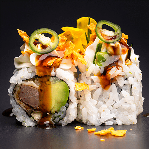 Tempura Beef Nacho Frischkäse roll