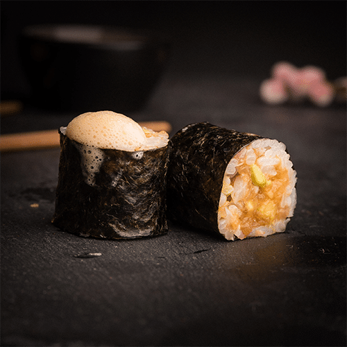 Trüffel Ponzu Lachs Tatar Maki