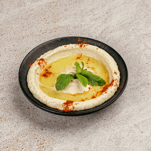 Hummus mit Fladenbrot (vegan)