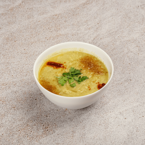 Linsensuppe mit Fladenbrot (vegan)