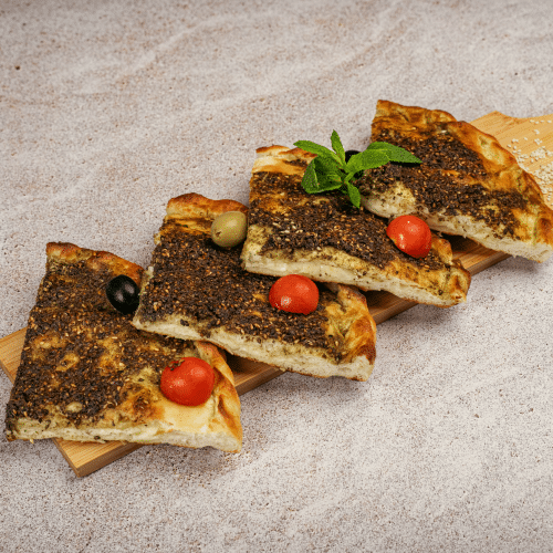 Manakish - Zatar und Käse