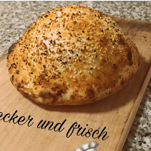 Hähnchen-Puten-Drehspießfleisch Fladenbrot & Pommes frites