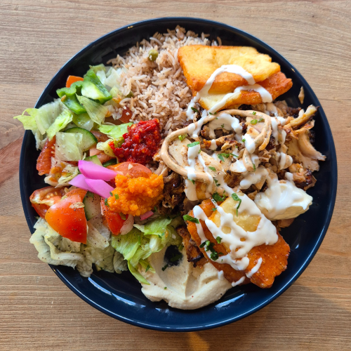 Kombiteller Schawarma - Halloumi