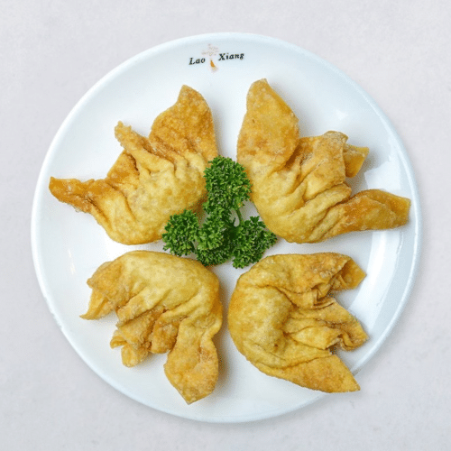 Gebackene Wantan (6 Stück)