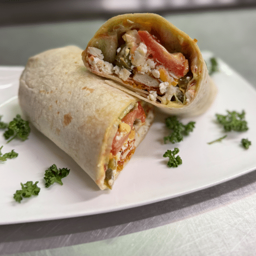 Macken Wrap - Crispy Chicken mit Pommes frites