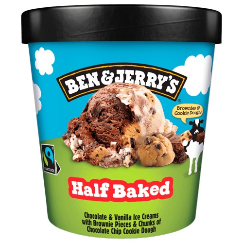Ben & Jerrys Eis Half Baked 0.465l