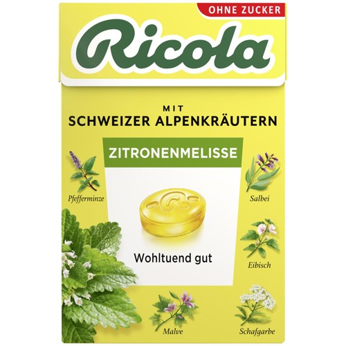 Ricola Zitronenmelisse zuckerfreie Bonbons 50g