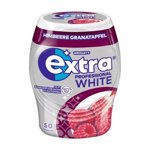 Wrigleys Extra Prof White Himbeere Granatapfel 70g
