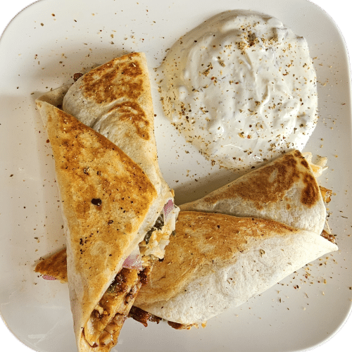 Hänchen Wrap Menü Pommes Getränk Soße