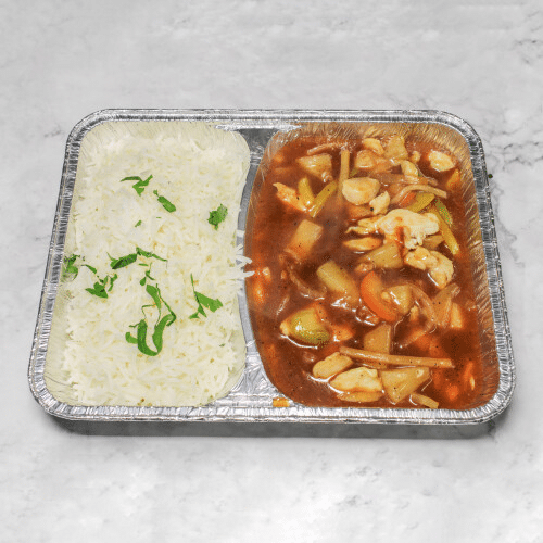 Gebratenes Hühnerfleisch (scharf)