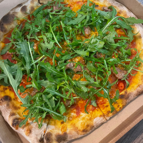 Pizza Salsiccia (scharf)