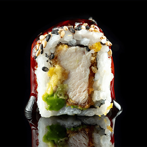 Crispy Chicken Avocado und Teriyaki California