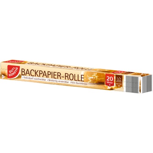 Gut & Günstig Backpapier-Zuschnitte 30 Stück 300g