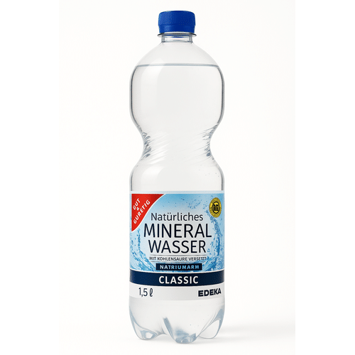 Gut & Günstig Mineralwasser mit Kohlensäure 1.5l (Einweg)