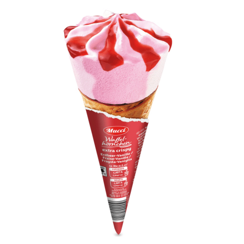 K-Classic Waffelhörnchen Erdbeer 75g