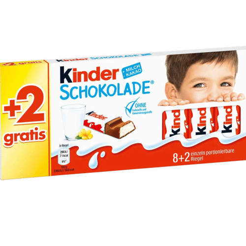 Kinderschokolade 10 Stück 125g