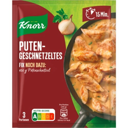 Knorr Puten - Geschnetzeltes 3 Portionen 54g