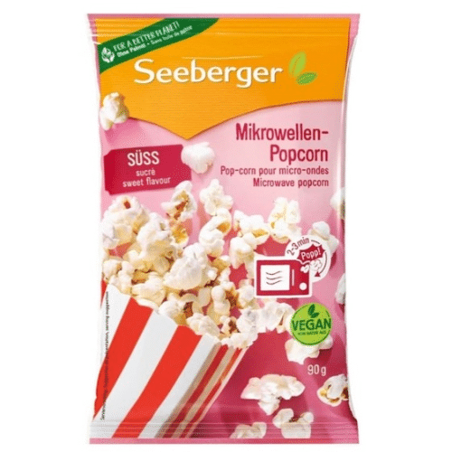Seeberger Mikrowellen-Popcorn süß 90g