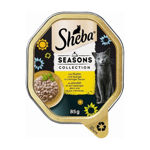 Sheba Katzentier Nahrung 85g mit Huhn und Spargel