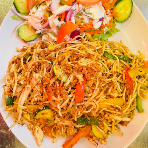 Gebratene Nudeln Mit Rindfleisch