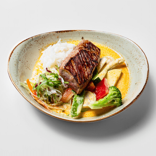 Rindfleisch in rotem Curry