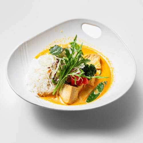 Tofu in rotem Curry