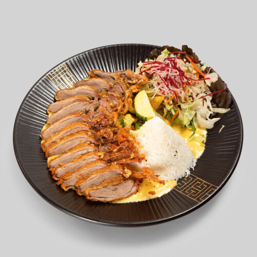 Mango Bingo mit knuspriger Ente