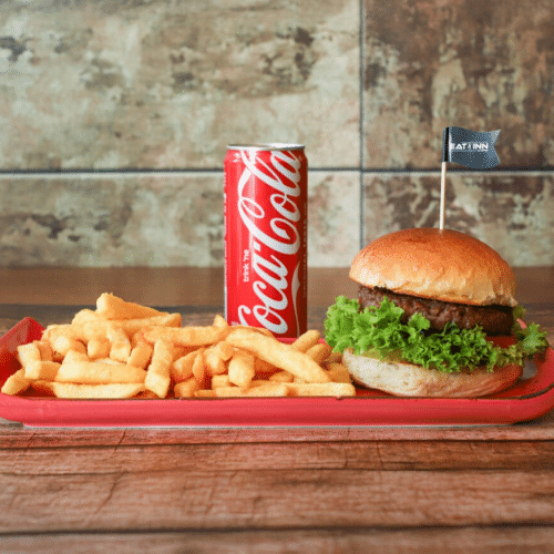 Veganes Burger-Menü