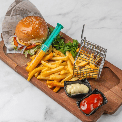Adana Burger - Menü mit Pommes