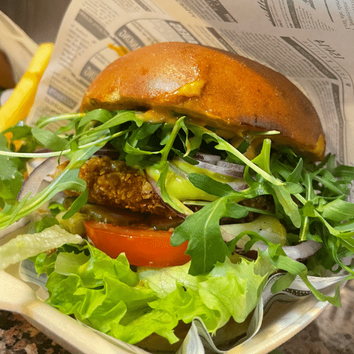 Vegan Crispy Chickenburger