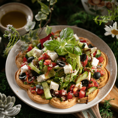 Vegane Waffel Griechische