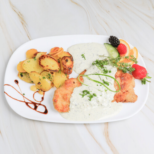 Schnitzel Frankfurter Art mit Grüner Soß